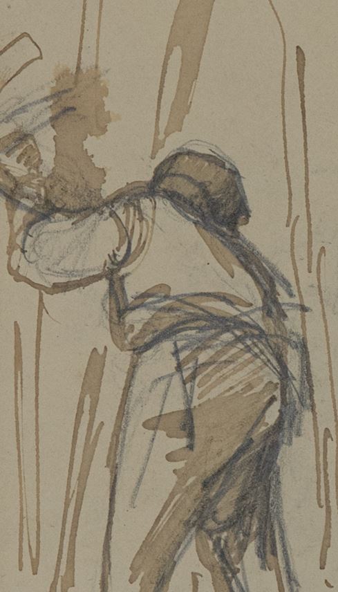 Camille Pissarro - Paysan de dos | MasterArt